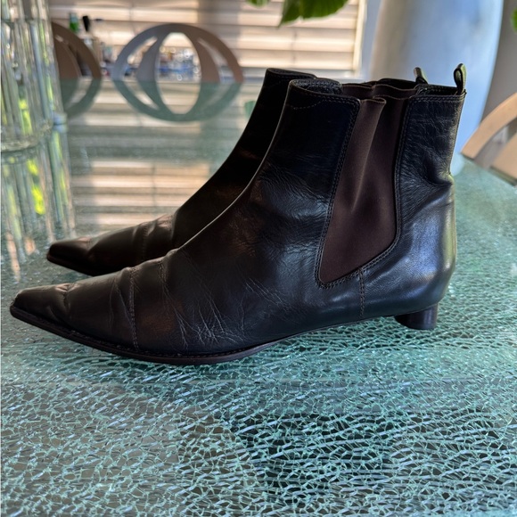 Fendi Elegant brown Leather‎ Ankle Boots 41 - Picture 5 of 9